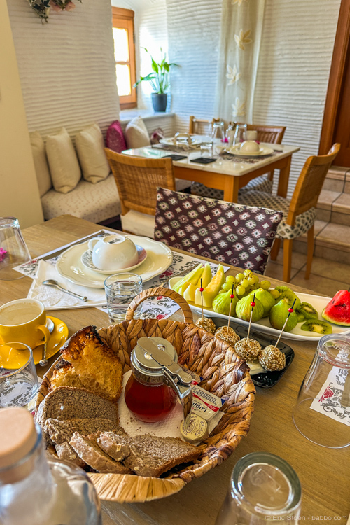There are a lot of breakfast options. We generally went for Greek yogurt, toast and fruit. 