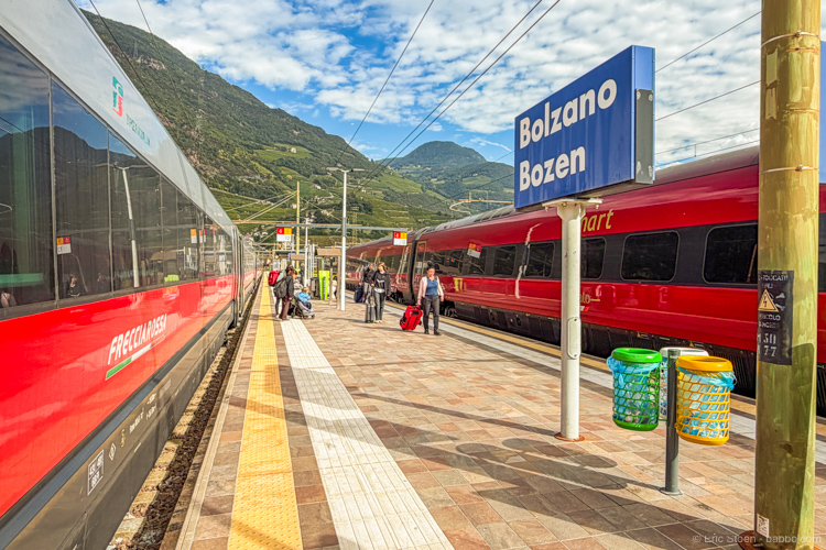 Arriving in Bolzano, one of the major gateways to the Dolomites