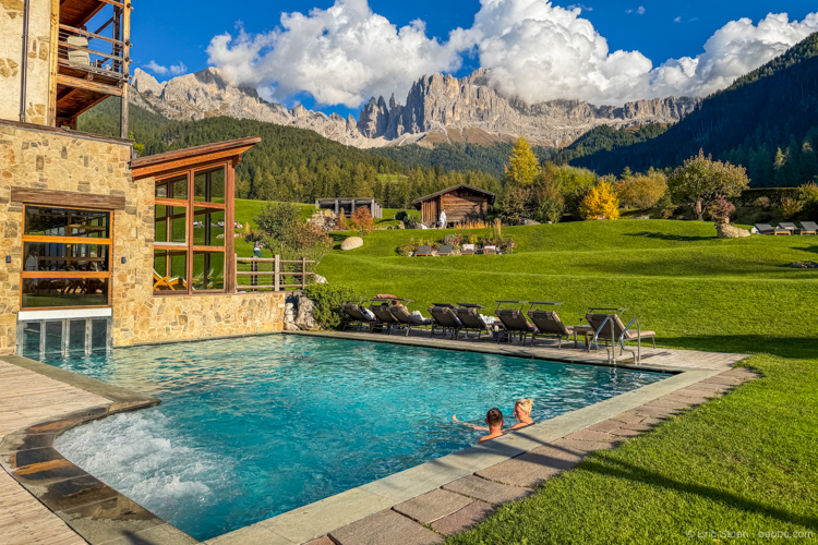 The main pool at Cyprianerhof