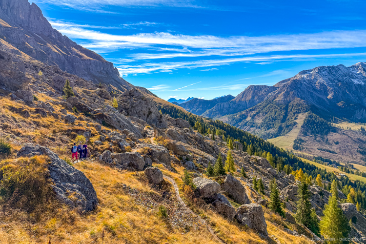 Hiking along Rosengarten