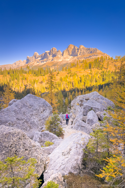 At Latemar, looking over towards Rosengarten
