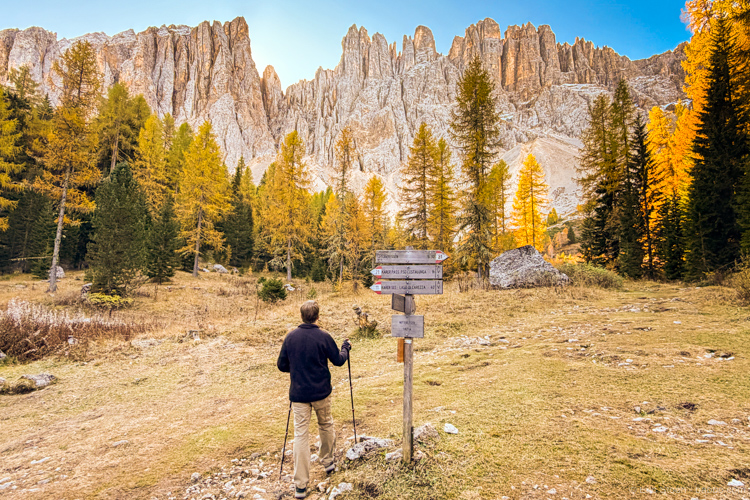 Hiking at Latemar