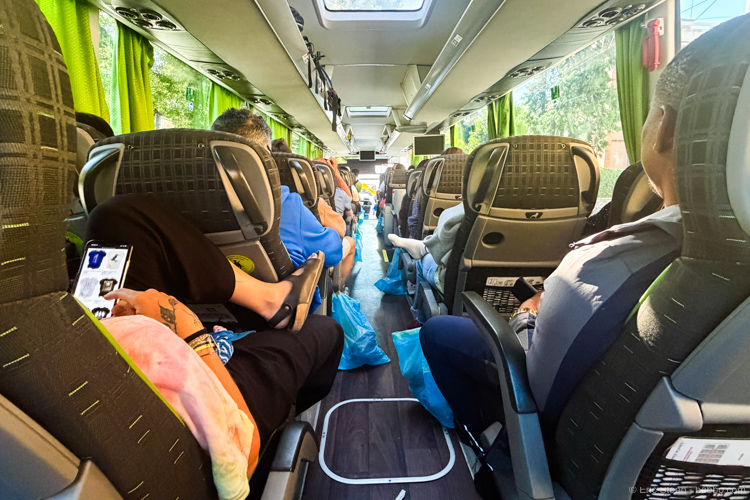 On our FlixBus from Bologna to Florence
